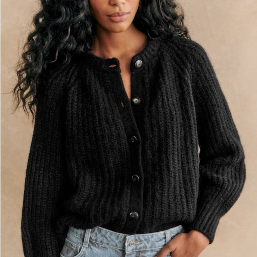 Sezane Emile Cardigan in Black